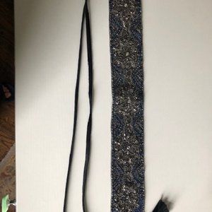 Anthropologie Beaded Tie Belt NWOT